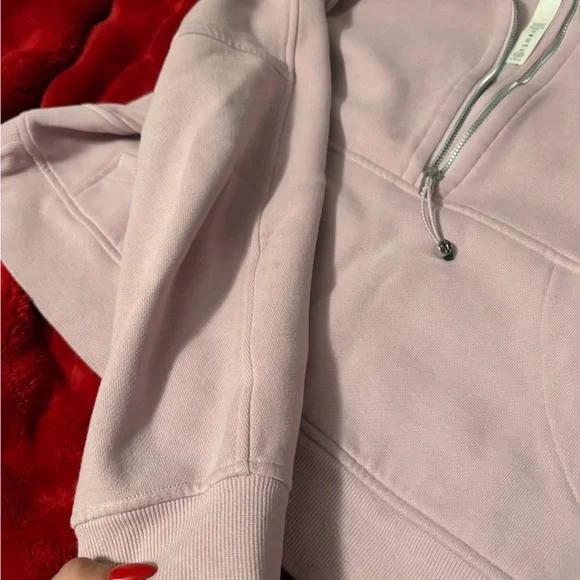 lululemon athletica Light Pink quarter zip hoodie- SEE PHOTOS FOR ALL DETAILS - Picture 8 of 12